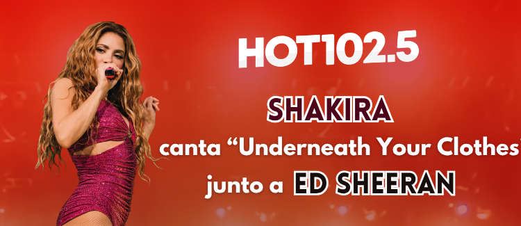 Shakira sorprendió al público de Nueva York al invitar a Ed Sheeran a cantar “Underneath Your Clothes”, uno de los temas clave de su carrera.